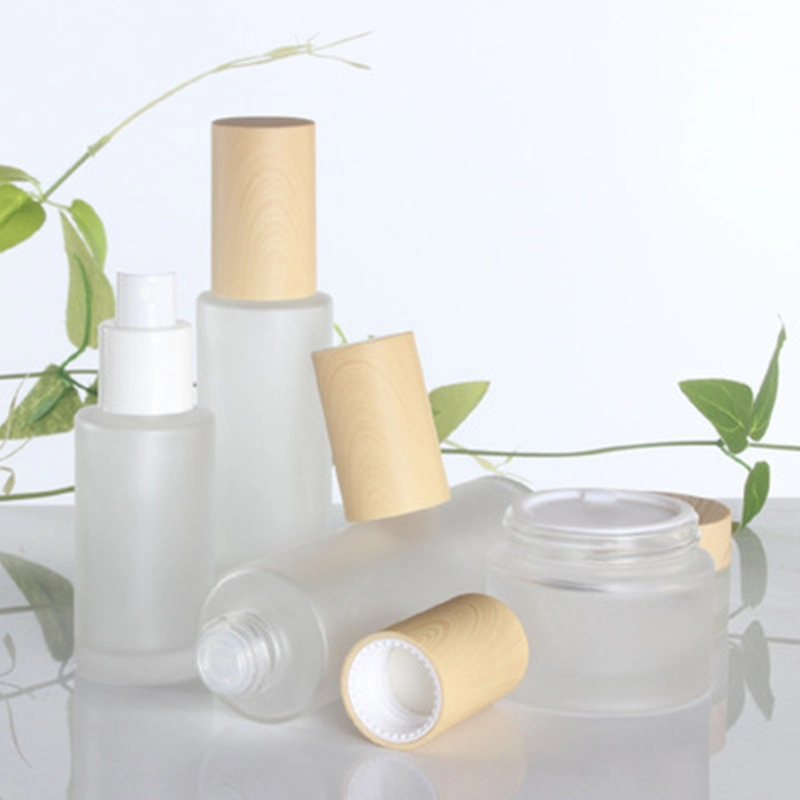 Empty Cosmetic Packaging Set Glass Bottle Set Lotion Pump, Cream Jar Treatment Pump Bottle Cream Bottle Cream Foundation Bottle