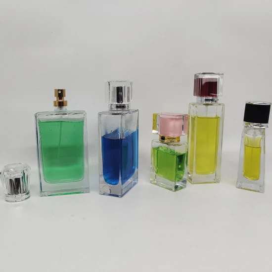 Cristal rechargeable de luxe 15 ml 30 ml 50 ml récipient en verre bouteille de parfum bouteilles cosmétiques